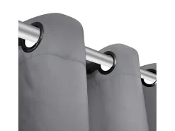 Sale Cortinas opacas 2 piezas con ojales de metal 135x175 cm ES695410 Gris