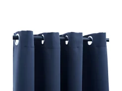 Cortinas opacas con anillas de metal 2 uds 140x175 cm ES444798 Azul New
