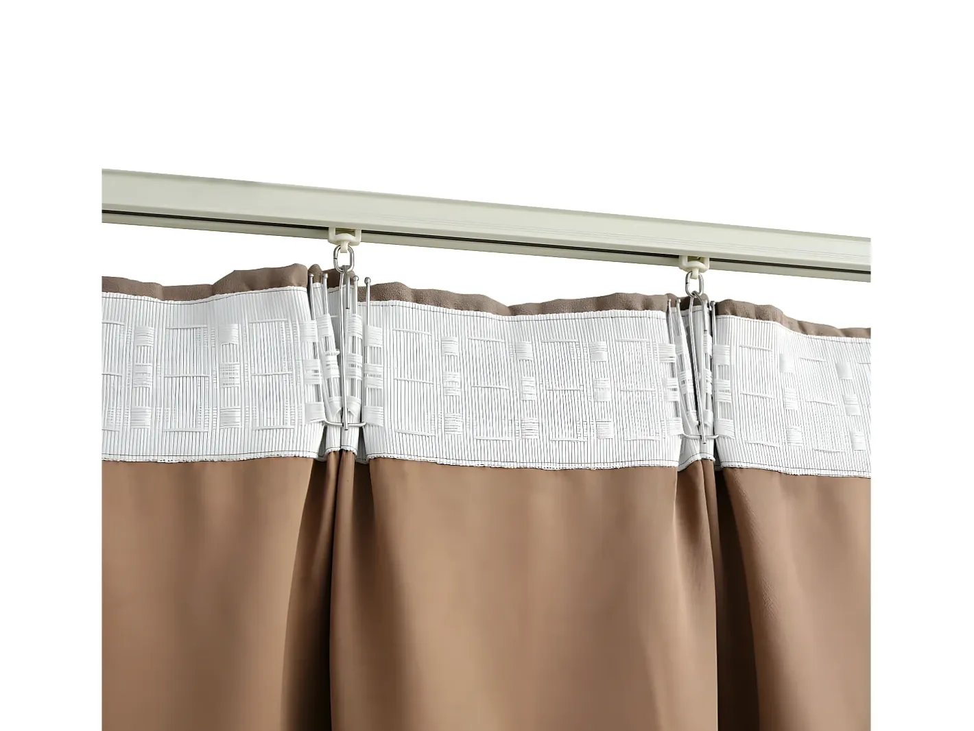 Cortinas opacas con ganchos 2 piezas gris 140x175 cm ES937689 Topo Hot
