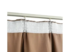 Cortinas opacas con ganchos 2 piezas gris 140x245 cm ES884318 Topo Sale