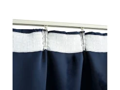 Ropa De Casa-Cortinas opacas con ganchos 2 unidades 140x245 cm ES421948 Azul