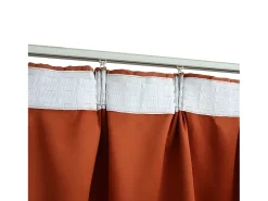 Online Cortinas opacas con ganchos 2 piezas color óxido 140x225 cm ES167254 Topo