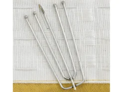 Cortinas opacas ganchos look de lino 2 pzas 140x175 cm ES712559 Amarillo Sale