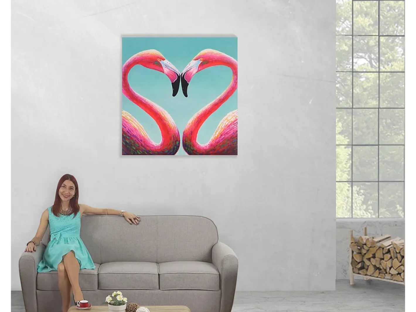 MCW Cuadro al óleo flamenco pintado a mano Multicolor Online