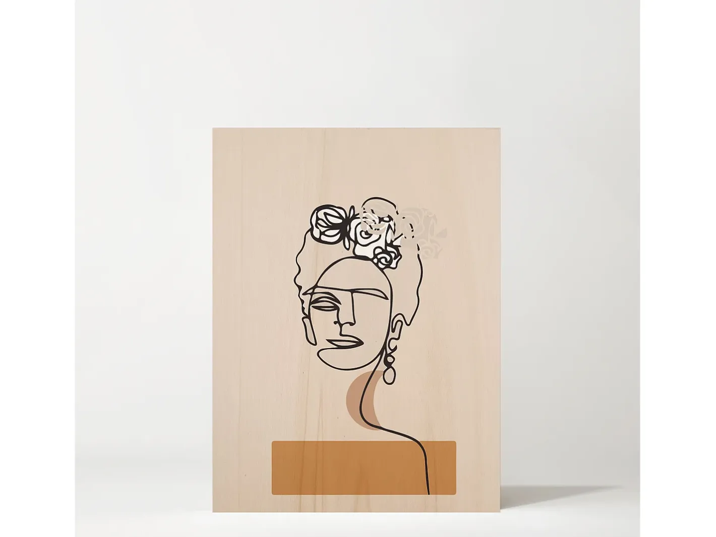 Sale DECOWOOD Cuadro de madera Frida's Portrait Multicolor