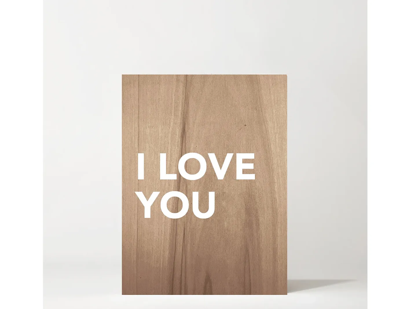Hot DECOWOOD Cuadro de madera I love you Multicolor