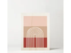 DECOWOOD Cuadro de madera Sunrise Multicolor New