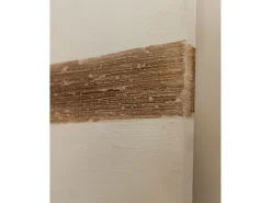 DECOWOOD Cuadro decorativo sobre lienzo de algodón con marco de madera negro pintado artesanalmente con pintura al oleo de 80x100cm - BRISA - Multicolor Hot