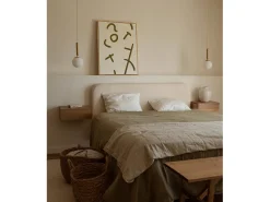 DECOWOOD Cuadro decorativo sobre lienzo de algodón con marco de madera marrón claro pintado artesanalmente con pintura al oleo de 60x80cm - VIRGINIA - Multicolor Online