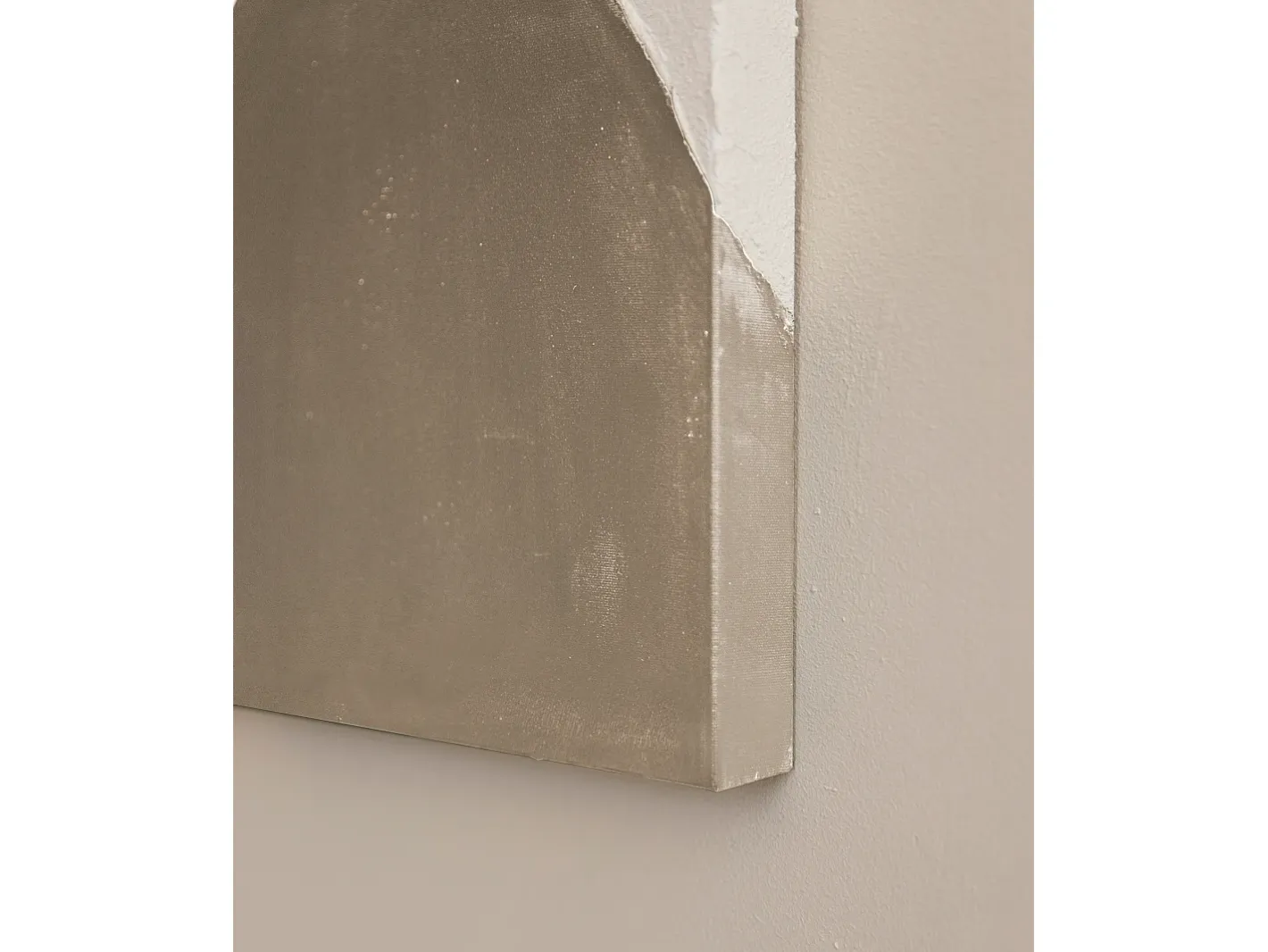 DECOWOOD Cuadro-Cuadro decorativo sobre lienzo de algodón con marco de madera blanco pintado artesanalmente con pintura al oleo de 80x100cm - KIKA - Multicolor
