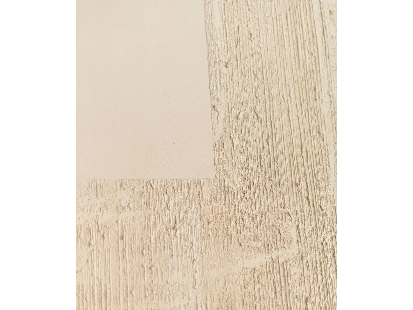 Sale DECOWOOD Cuadro decorativo sobre lienzo de algodón con marco de madera blanco pintado artesanalmente con pintura al oleo de 60x80cm - DEVA - Beige