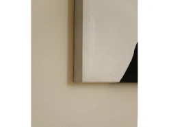 Sale DECOWOOD Cuadro decorativo sobre lienzo de algodón con marco de madera negro pintado artesanalmente con pintura al oleo de 80x100cm - KUSAMA - Multicolor