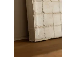Sale DECOWOOD Cuadro decorativo sobre lienzo de algodón con marco de madera negro pintado artesanalmente con pintura al oleo de 60x80cm - JAN - Beige