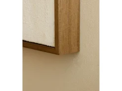 Outlet DECOWOOD Cuadro decorativo sobre lienzo de algodón con marco de madera marrón oscuro pintado artesanalmente con pintura al oleo de 60x80cm - VIRGINIA - Multicolor