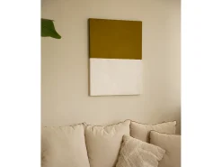 DECOWOOD Cuadro decorativo sobre lienzo de algodón con marco de madera negro pintado artesanalmente con pintura al oleo de 80x100cm - MARINA - Multicolor