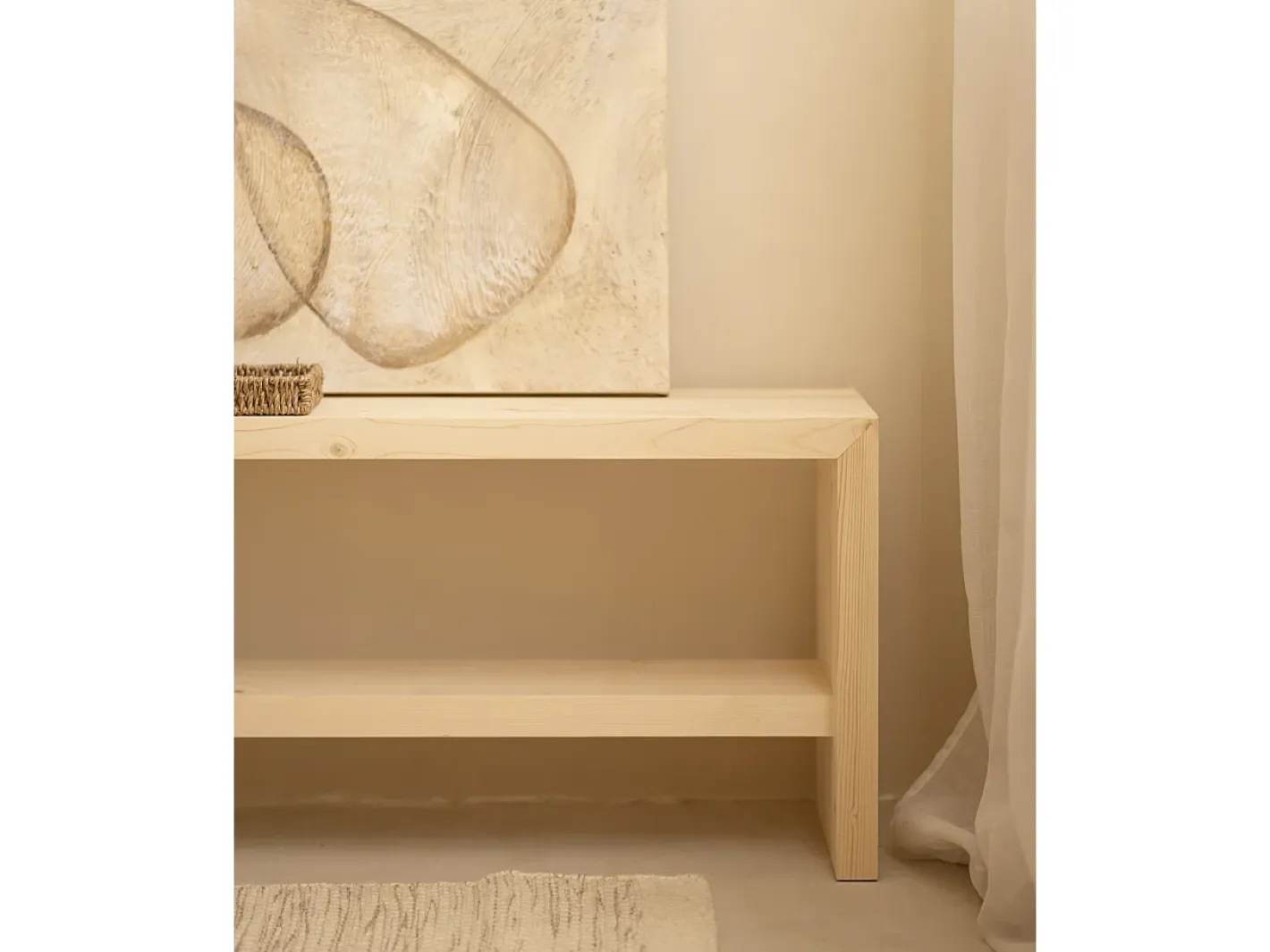Sale DECOWOOD Cuadro decorativo sobre lienzo de algodón pintado artesanalmente con pintura al oleo sin marco de 80x100cm - FLORENS - Multicolor