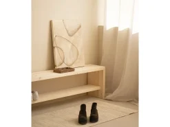 Sale DECOWOOD Cuadro decorativo sobre lienzo de algodón pintado artesanalmente con pintura al oleo sin marco de 80x100cm - FLORENS - Multicolor