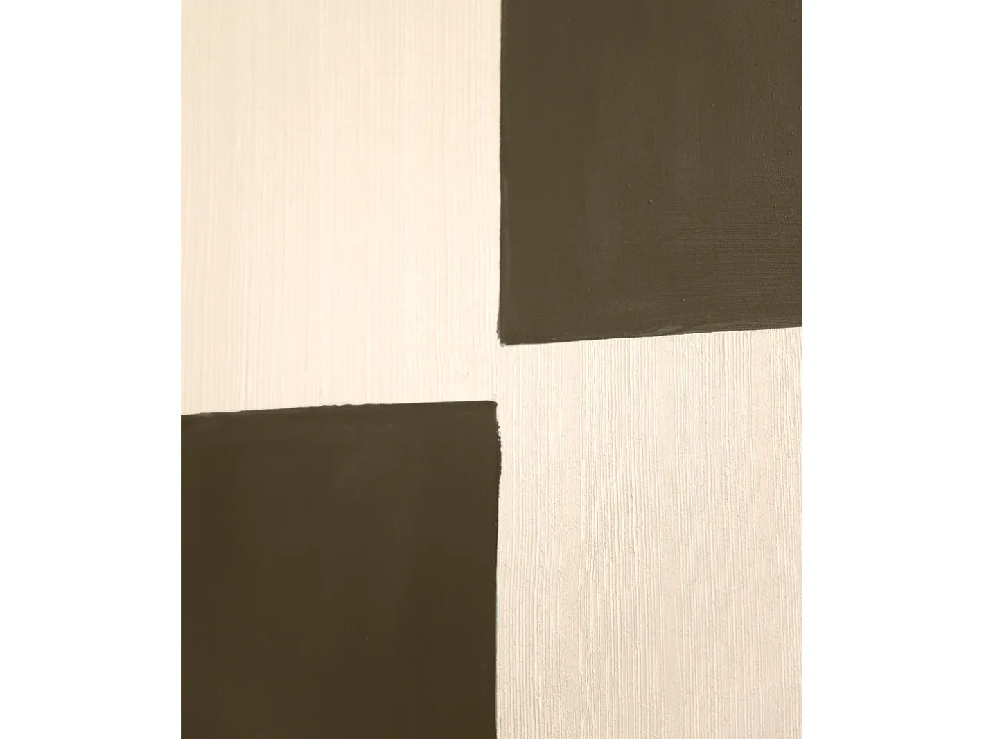 DECOWOOD Cuadro decorativo sobre lienzo de algodón con marco de madera blanco pintado artesanalmente con pintura al oleo de 100x150cm - PRISMA - Multicolor