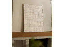 Sale DECOWOOD Cuadro decorativo sobre lienzo de algodón con marco de madera marrón claro pintado artesanalmente con pintura al oleo de 80x100cm - JAN - Beige
