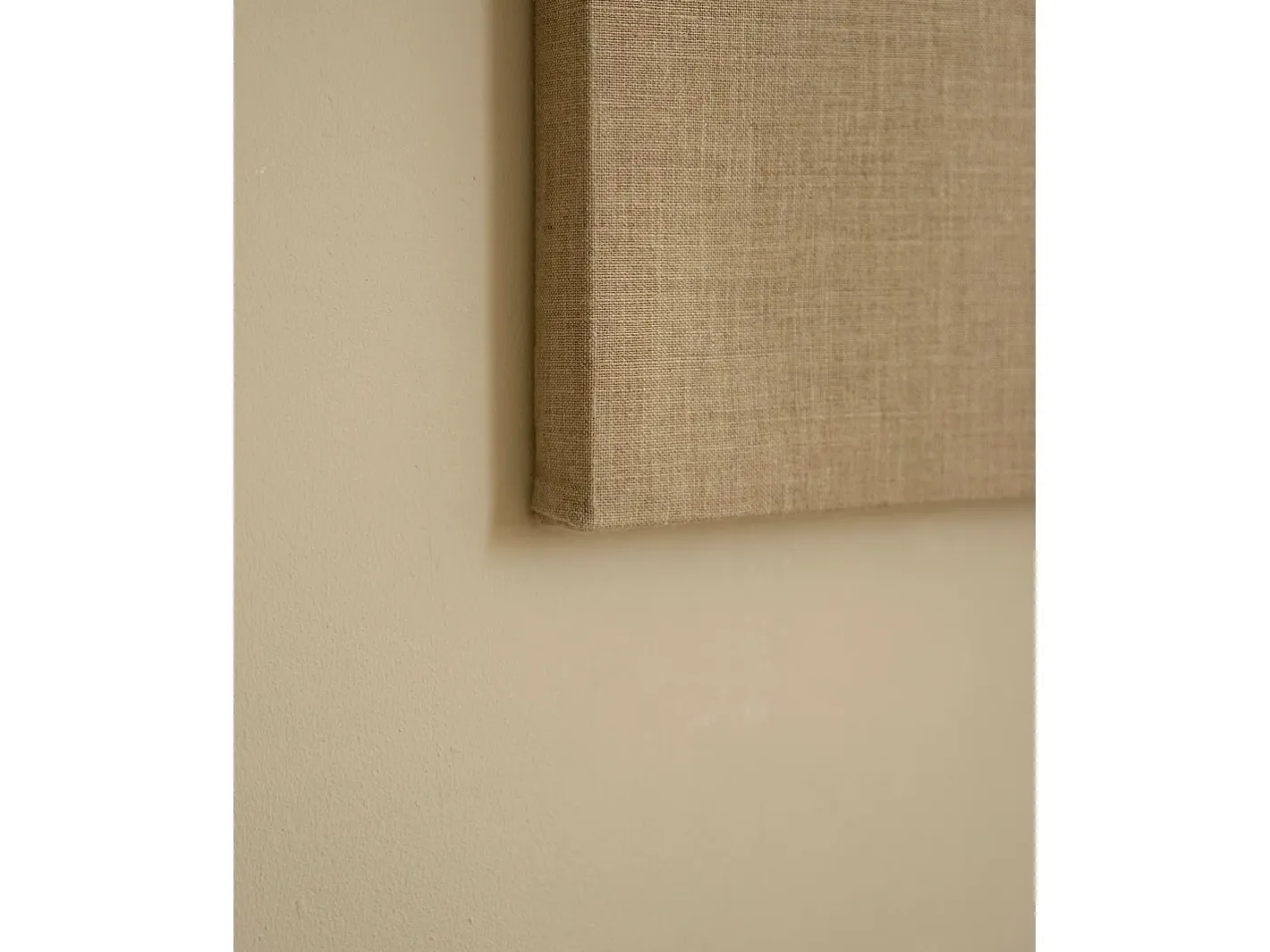 DECOWOOD Cuadro-Cuadro decorativo sobre lienzo de lino con marco de madera marrón claro pintado artesanalmente con pintura al oleo de 60x80cm - NIMBA - Multicolor