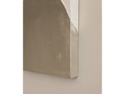 Outlet DECOWOOD Cuadro decorativo sobre lienzo de algodón con marco de madera blanco pintado artesanalmente con pintura al oleo de 60x80cm - KIKA - Multicolor
