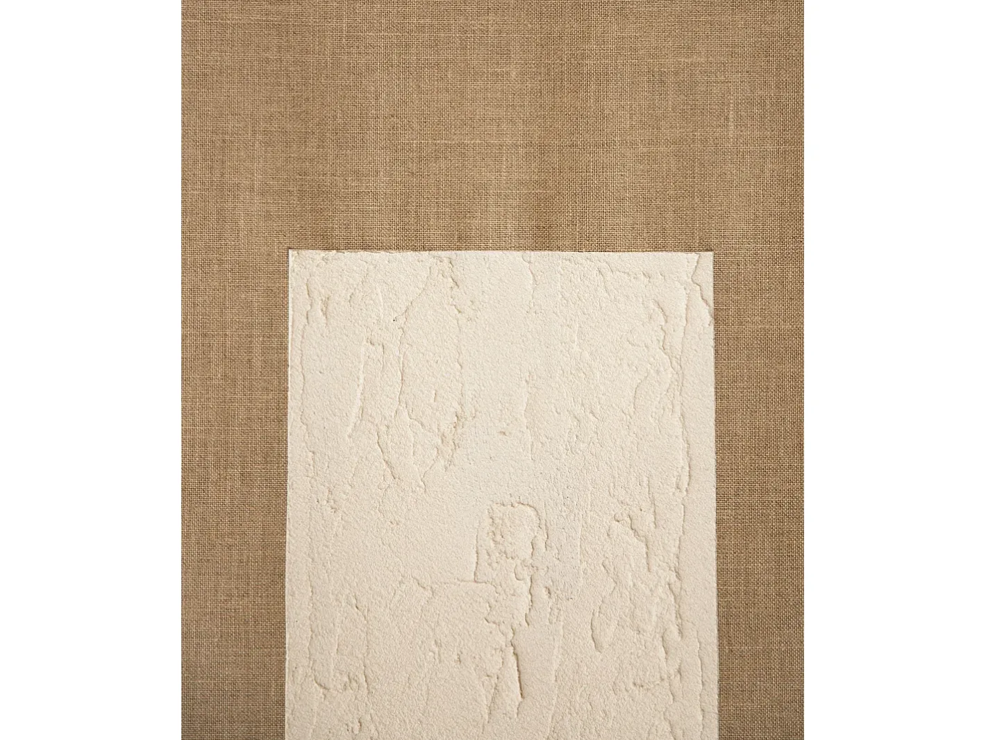 DECOWOOD Cuadro-Cuadro decorativo sobre lienzo de lino con marco de madera blanco pintado artesanalmente con pintura al oleo de 60x80cm - MAYA - Multicolor