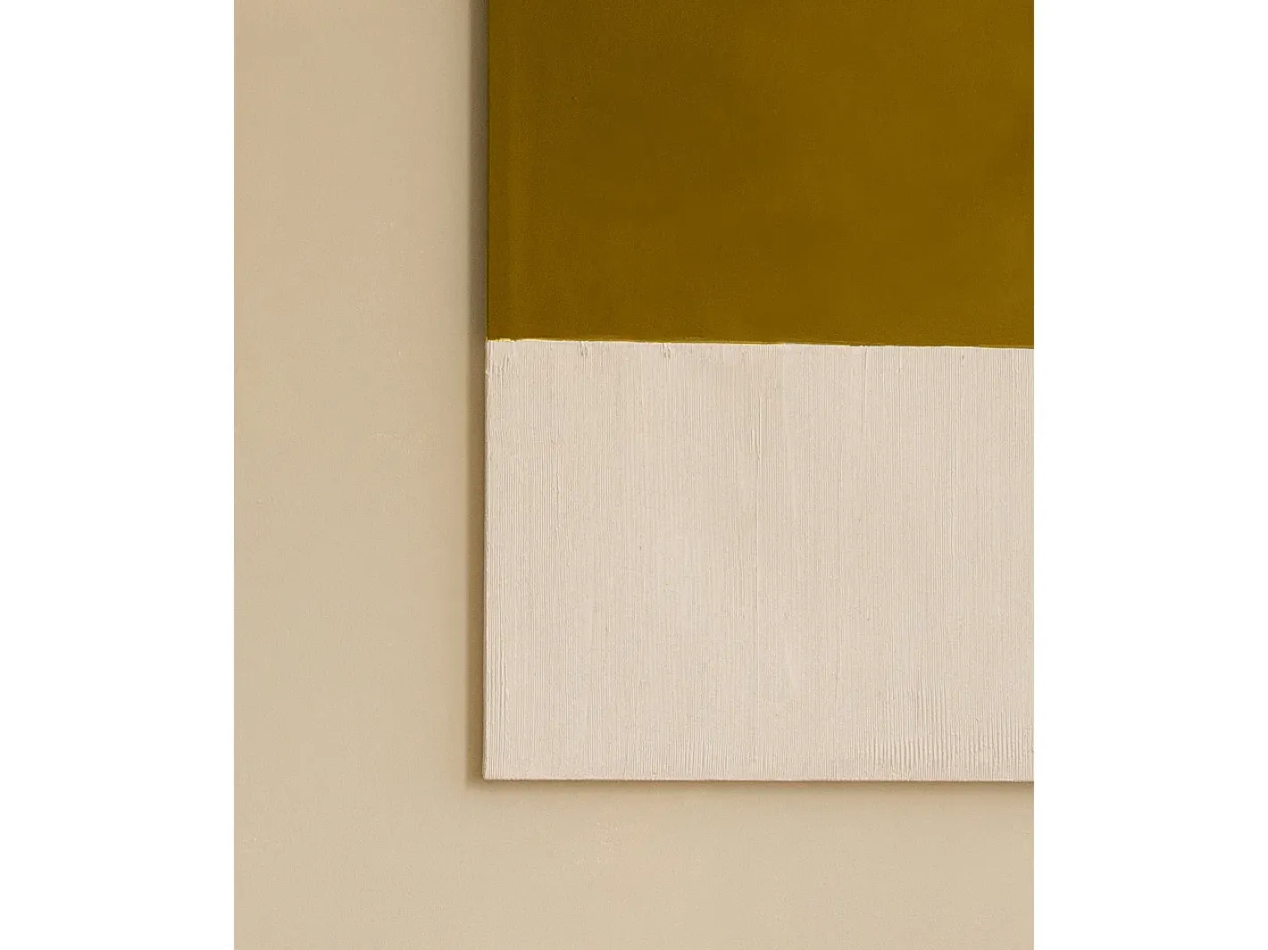 DECOWOOD Cuadro decorativo sobre lienzo de algodón con marco de madera marrón claro pintado artesanalmente con pintura al oleo de 80x100cm - MARINA - Multicolor Discount