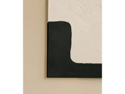 DECOWOOD Cuadro decorativo sobre lienzo de algodón con marco de madera marrón claro pintado artesanalmente con pintura al oleo de 100x150cm - VARO - Multicolor