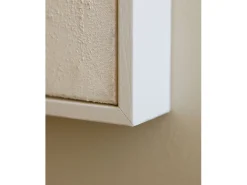 DECOWOOD Cuadro decorativo sobre lienzo de algodón con marco de madera blanco pintado artesanalmente con pintura al oleo de 100x150cm - PRISMA - Multicolor Sale