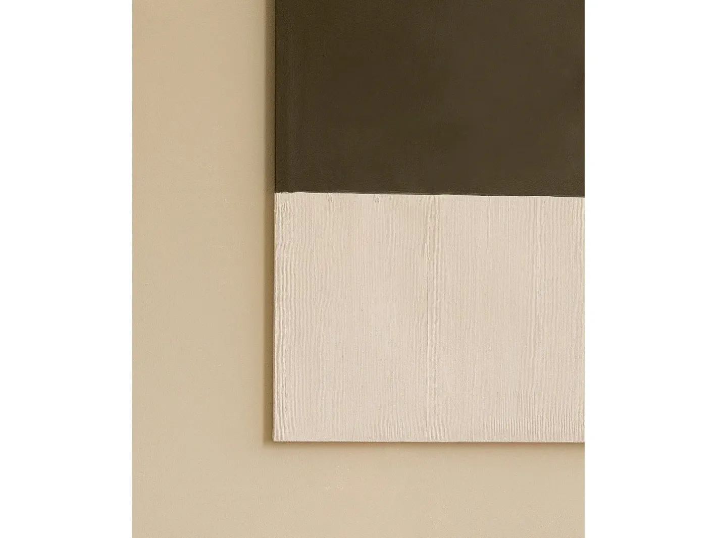DECOWOOD Cuadro decorativo sobre lienzo de algodón con marco de madera marrón claro pintado artesanalmente con pintura al oleo de 60x80cm - MARINA - Multicolor