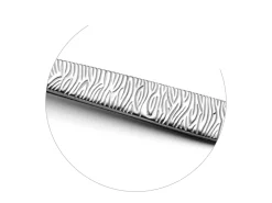 Hot Amefa Cubertería 24 piezas Havane Jungle - Decoración Étnica en Acero Inoxidable Brillante Plateado