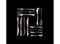 Amefa Cubierto-Cubertería de 16 piezas Instinct Noir Mat - Cubiertos de Acero Inoxidable Negro