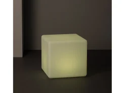 Sale Ledkia Cubo LED RGBW Recargable 40x40 cm 400 mm Blanco