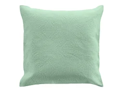 Douceur d'intérieur Cubre Cama Acolchado y 2 Fundas de Almohada Romane Verde