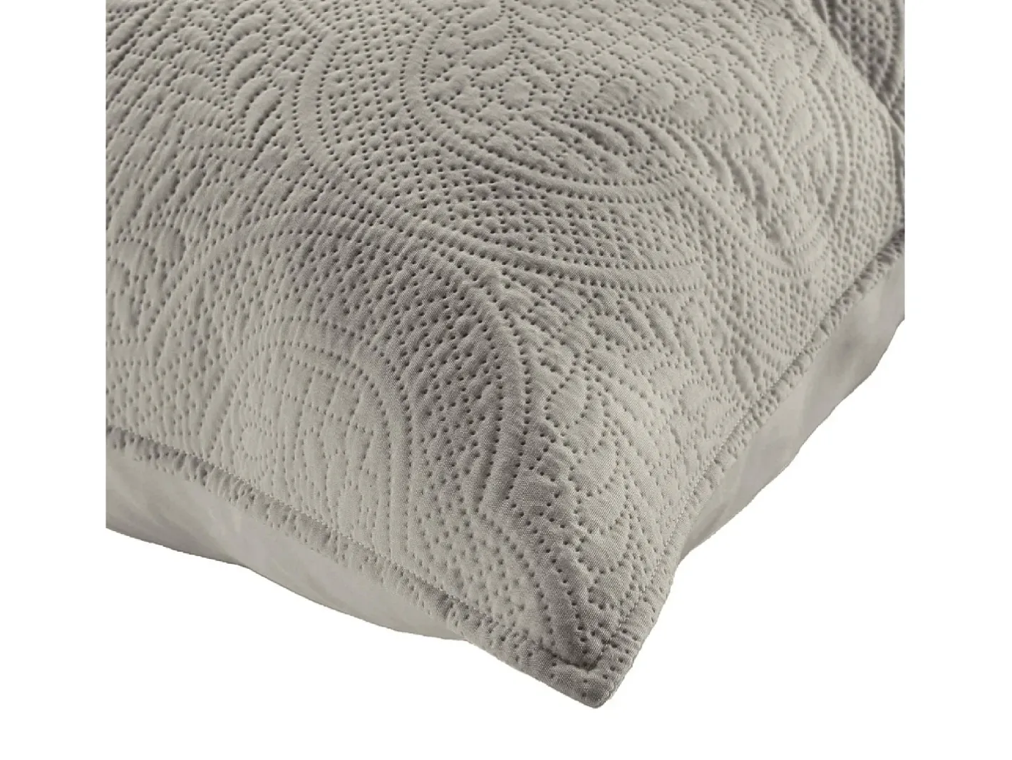 Douceur d'intérieur Ropa De Cama-Cubre Cama Acolchado y 2 Fundas de Almohada Romane Gris