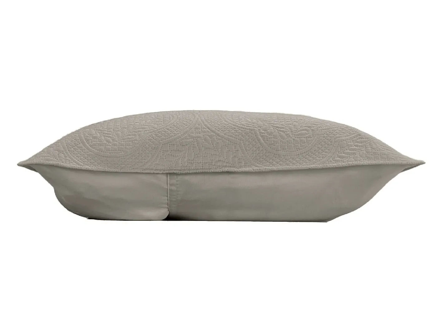 Douceur d'intérieur Ropa De Cama-Cubre Cama Acolchado y 2 Fundas de Almohada Romane Gris