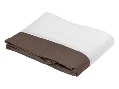 Clearance Soleil d'ocre Cubre somier de volantes lisos Topo