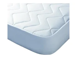 Cambia tus muebles Ropa De Cama-Cubrecolchón de 150x190 cm hipoalergénico de microfibra extra suave en color blanco Alisa