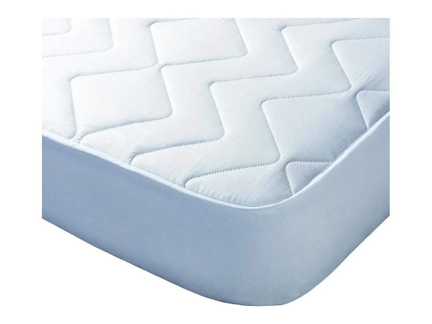 Cambia tus muebles Ropa De Cama-Cubrecolchón de 150x190 cm hipoalergénico de microfibra extra suave en color blanco Alisa