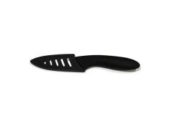 Mobilibrico Cuchillo de Cerámica 16,6 cm con Mango Soft y Funda Protectora Negro Outlet