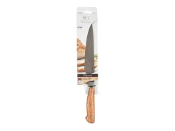 5five Cuchillo de Chef "Elegancia" 33cm Natural en Madera y Acero Plateado Best