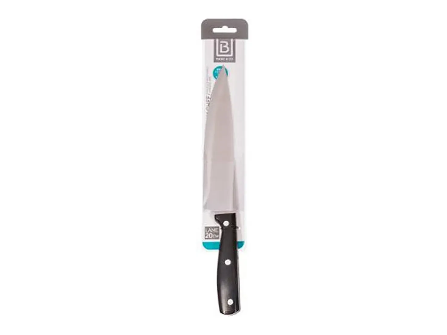 Discount 5five Cuchillo de Cocina Acero Inoxidable ABS (20 cm) Negro