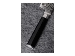 Cubierto-Cuchillo de cocina Shun Classic de 20 cm con hoja de damasco de 32 capas Negro