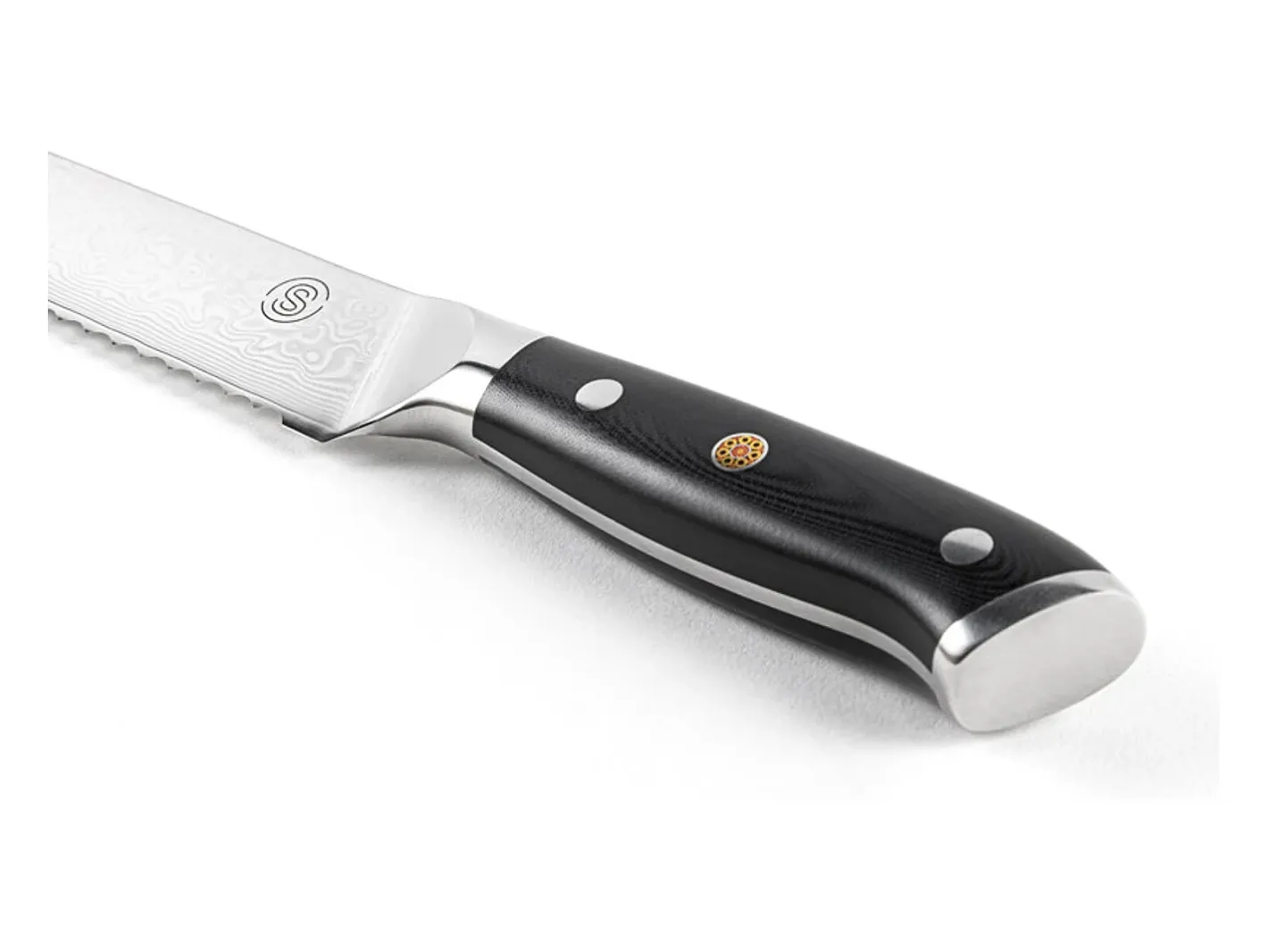 New Somagic Cuchillo para pan de 9 pulgadas, gama Signature - Negro