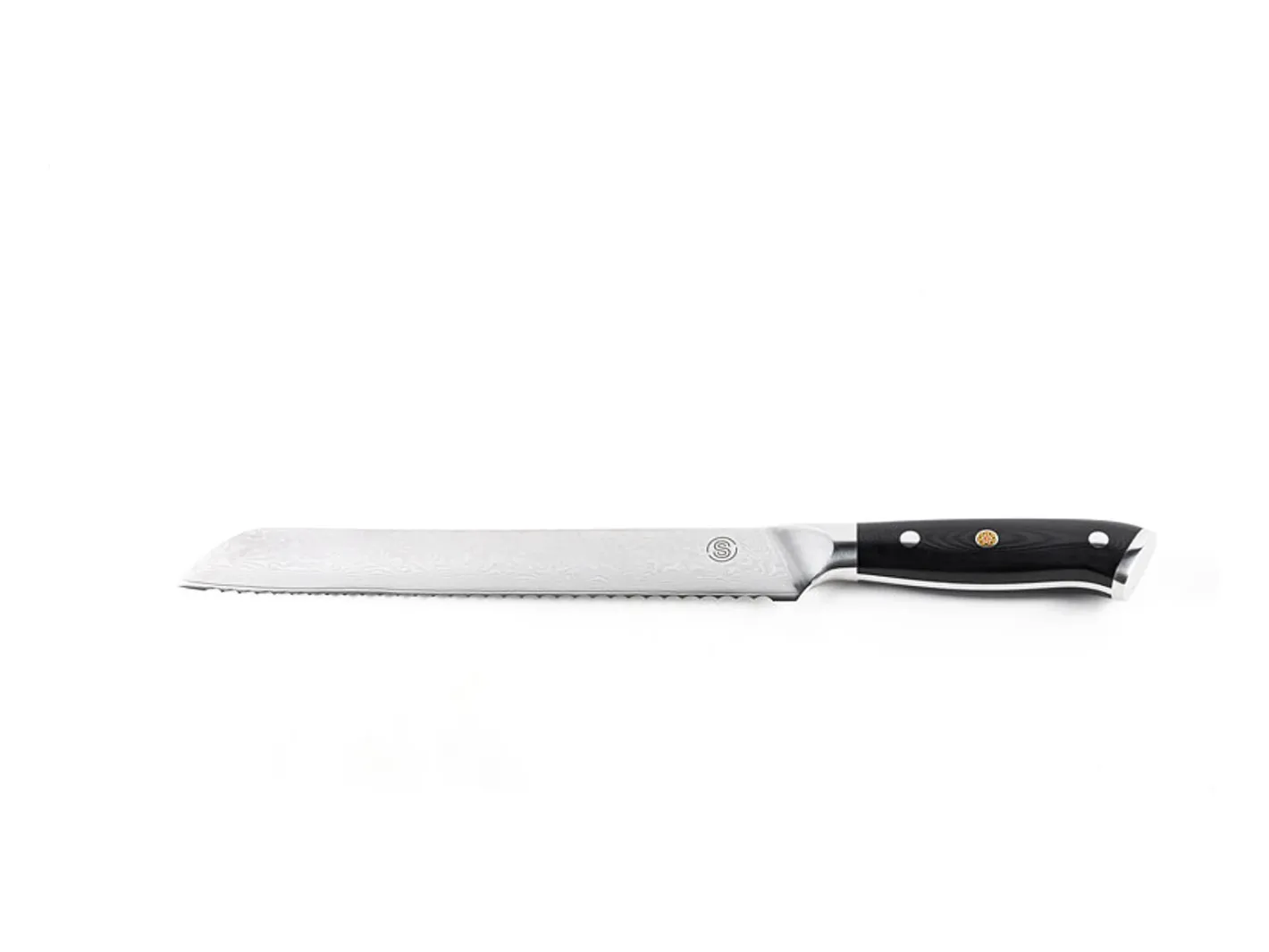 New Somagic Cuchillo para pan de 9 pulgadas, gama Signature - Negro