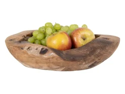 House Nordic Vajilla-Cuenco de teca Ø 30 x 10 cm Marru00f3n