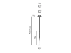 Dafne - Lámpara colgante LED oro 7W 3000K IP20 - Plafón LED de diseño minimalista en aluminio - Fuente de alimentación incluida - L. máx 190cm Dorado Sale