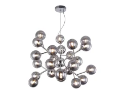 Maytoni Dallas Lámpara Colgante de Techo Cromada, 24 Luces, G9 Gris