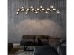 Maytoni Dallas Lámpara Colgante de Techo Cromada, 25 Luces, G9 Gris
