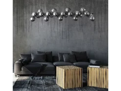 Maytoni Dallas Lámpara Colgante de Techo Cromada, 25 Luces, G9 Gris